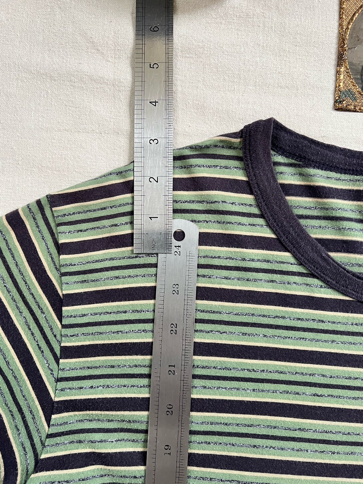 LVC T-Shirt L 50s Casuals Single Stitch Stripe Levi's Vintage Clothing 2015 Rare gallery