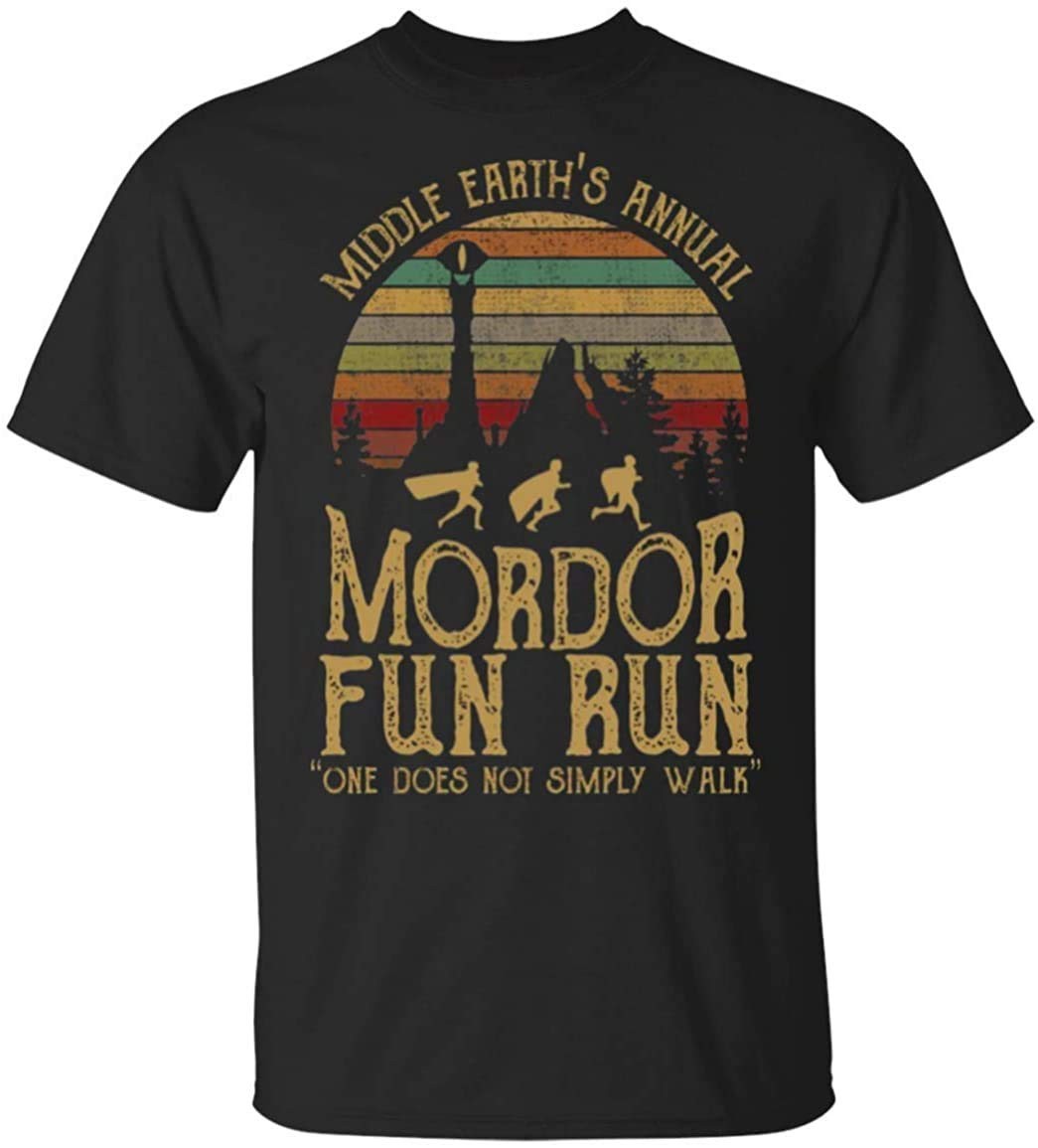 Lontse Middle Earth's Annual Mordor Fun Run one Does not Simply Walk T-Shirt for gallery