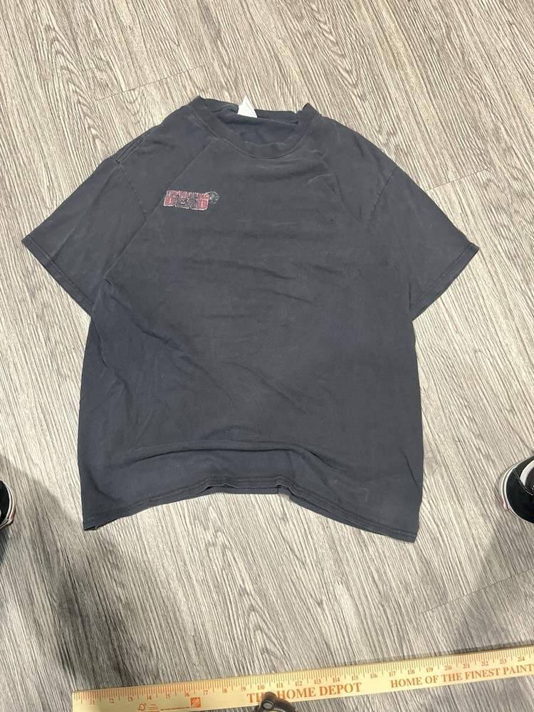 Y2K distressed The Walking Dead black cotton t-shirt