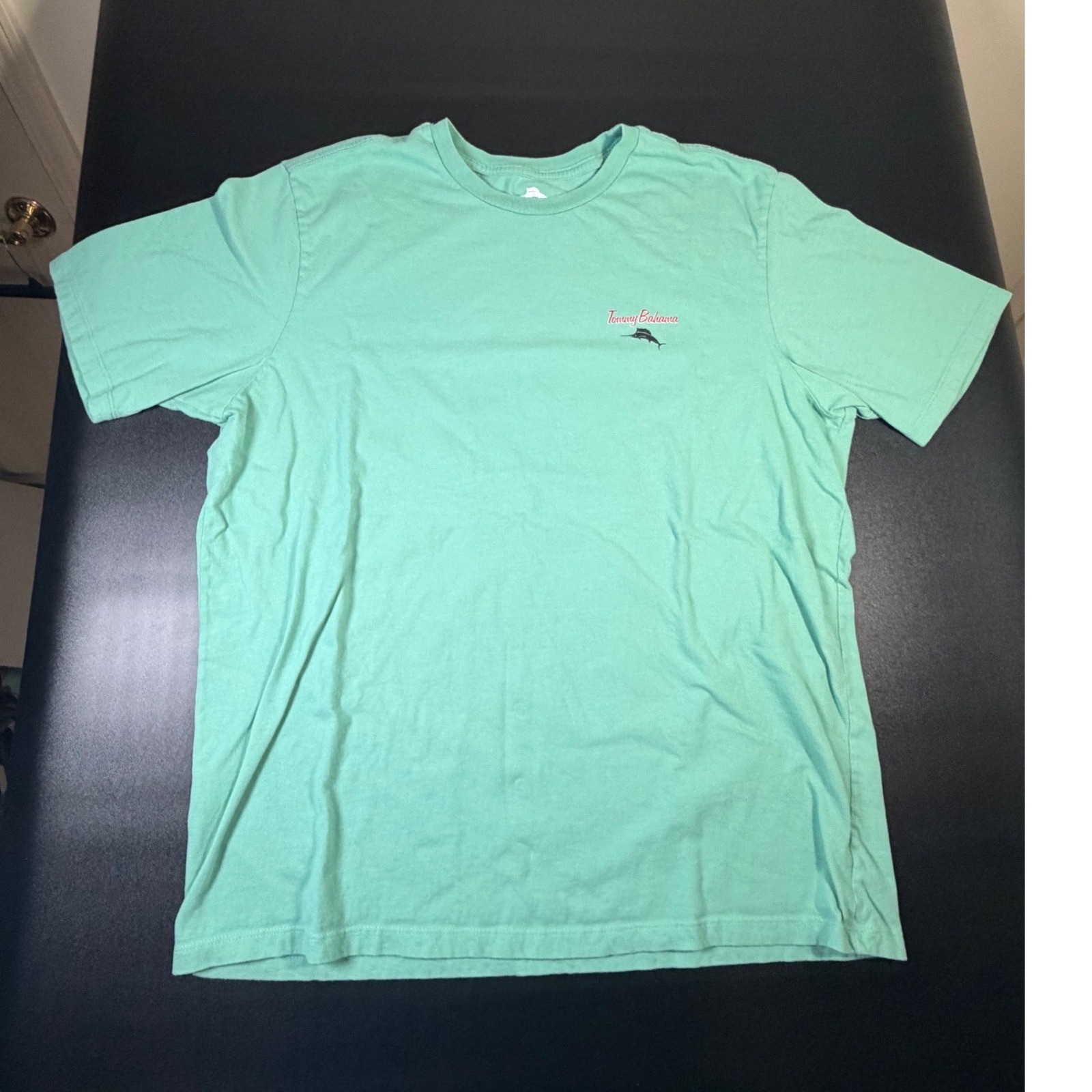 Tommy Bahama Mens XL Seafoam Green 5 Day Juice Cleanse Graphic T-Shirt Wine K3
