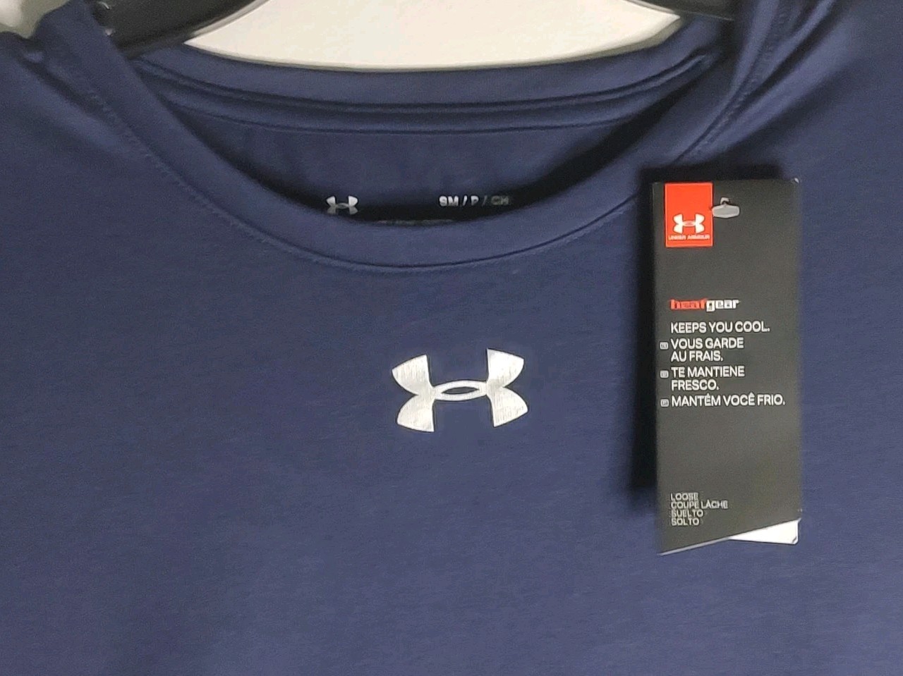 Under Armour HeatGear Tech T-Shirt Men's Small Blue NWT Loose Fit 1305775 gallery