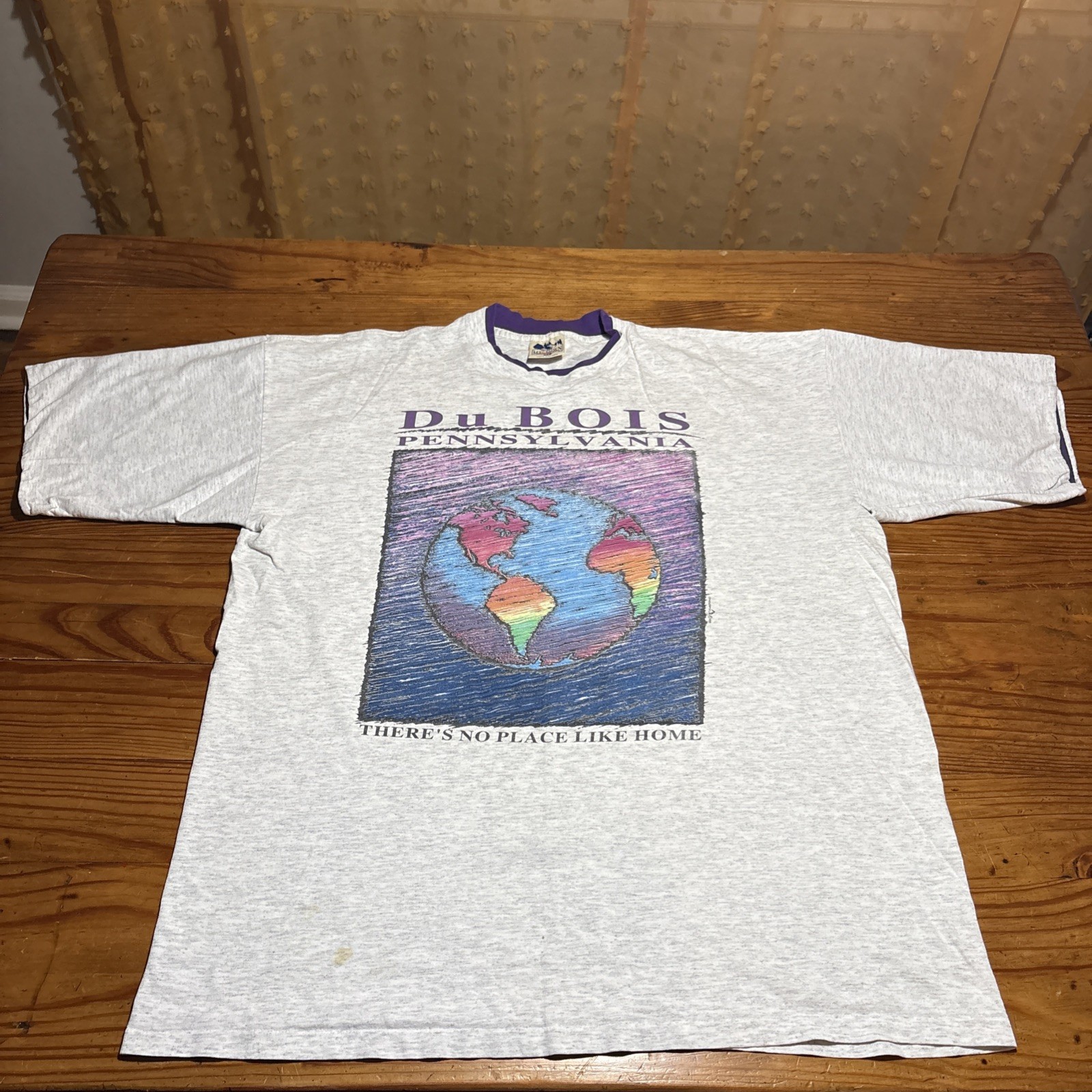 Vintage 90s Du Bois Pennsylvania Earth Nature Art Single Stitch Shirt XL Roll gallery
