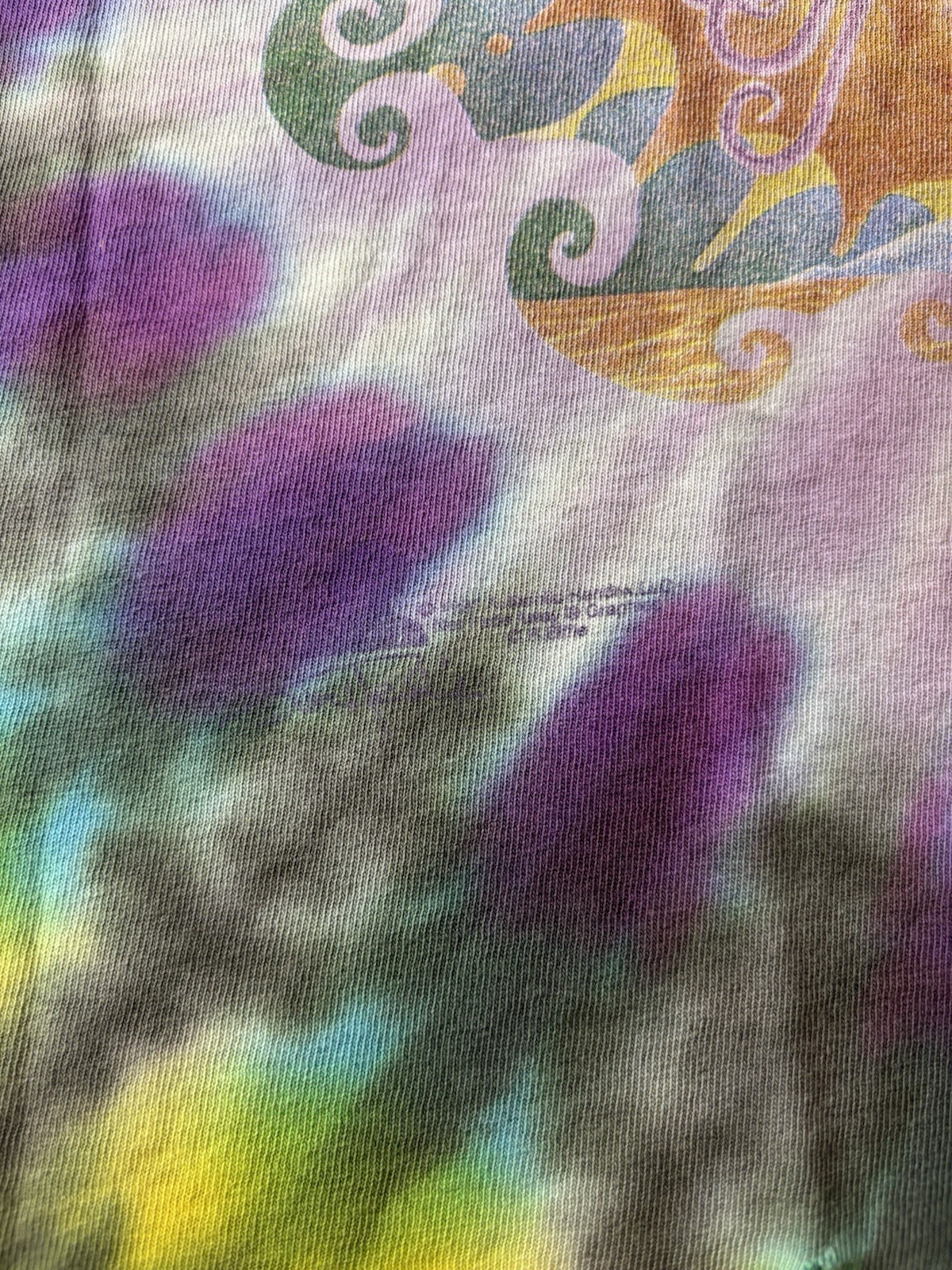 VINTAGE RARE Jimi Hendrix Tie-Dye Double-Sided Graphic Men's T-Shirt Size XL gallery