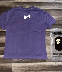 A Bathing Ape x Heron Preston Purple Graphic Print Short Sleeve Men’s M