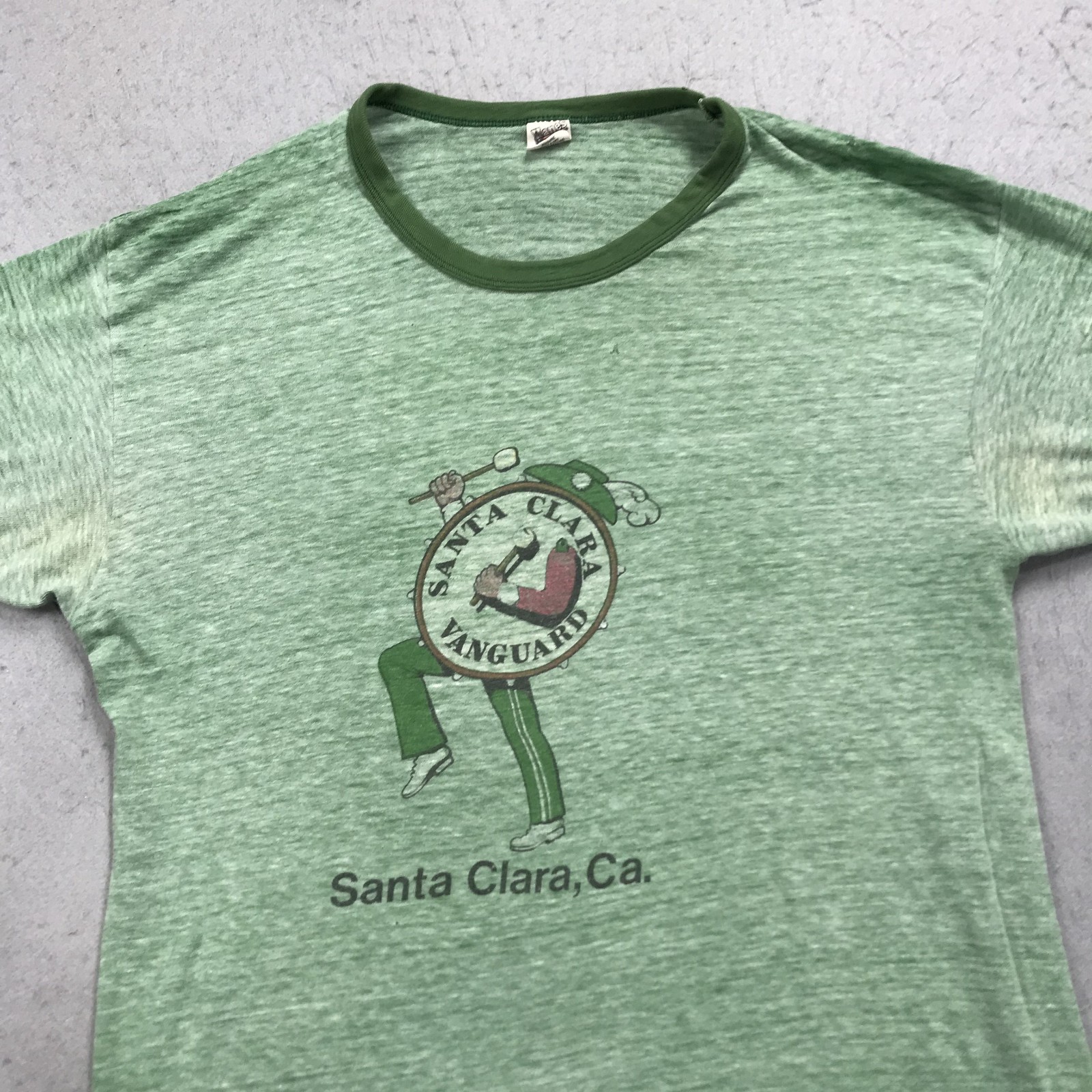 VINTAGE Santa Clara Vanguard Shirt Adult Large Drumline Single Stitch Hanes 70s gallery