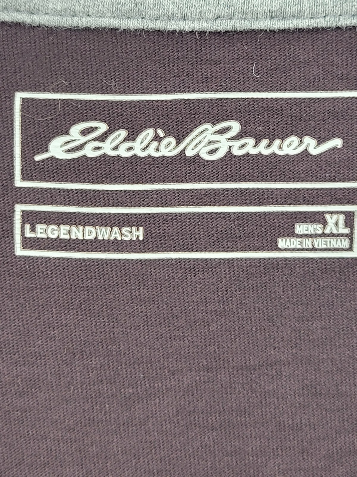 Eddie Bauer Shirt Mens XL Brown Crew Neck Long Sleeve Casual Outdoor Cotton gallery