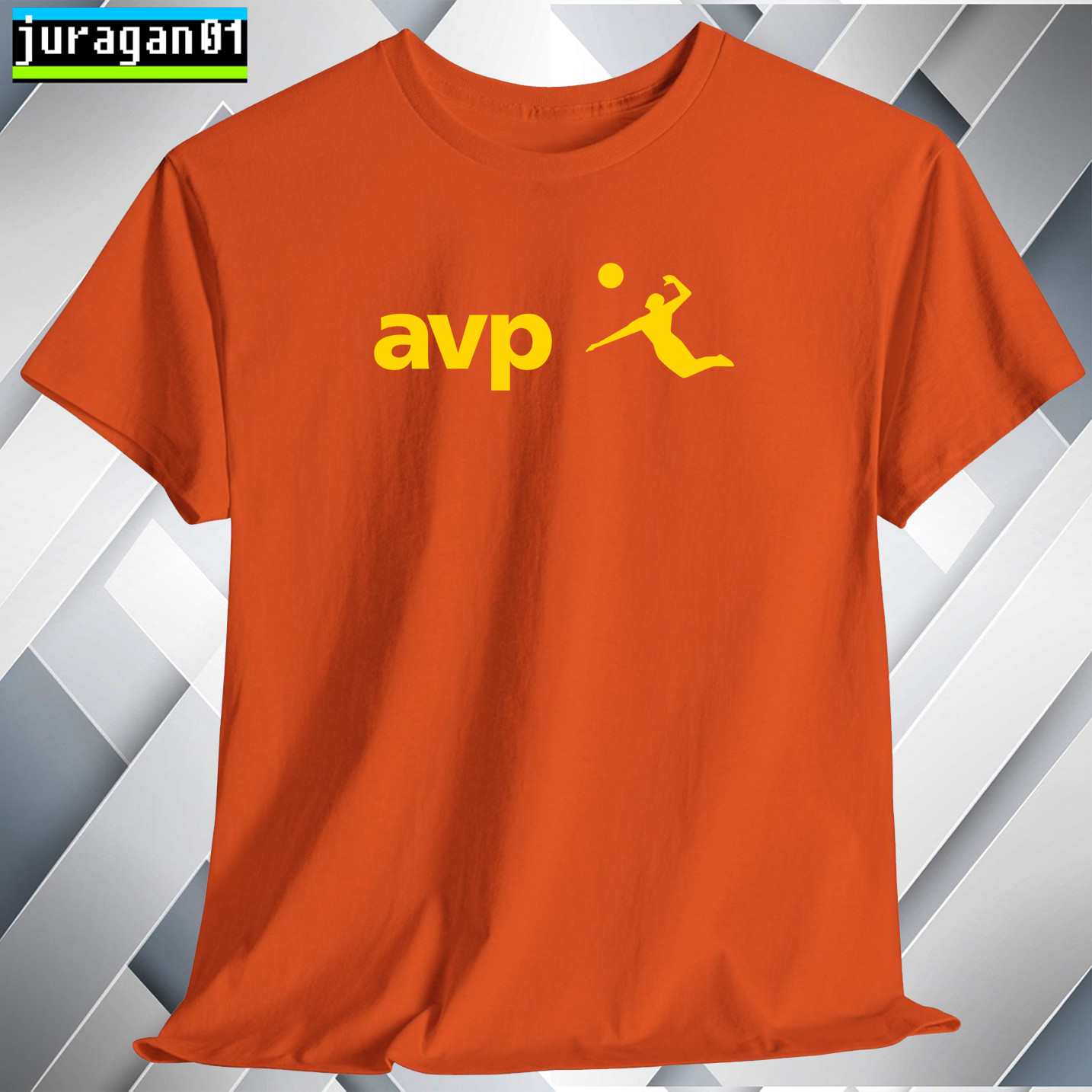 AVP Beach Volleyball Shirt Black Navy White Grey Red Orange Choco Size S to 5XL gallery