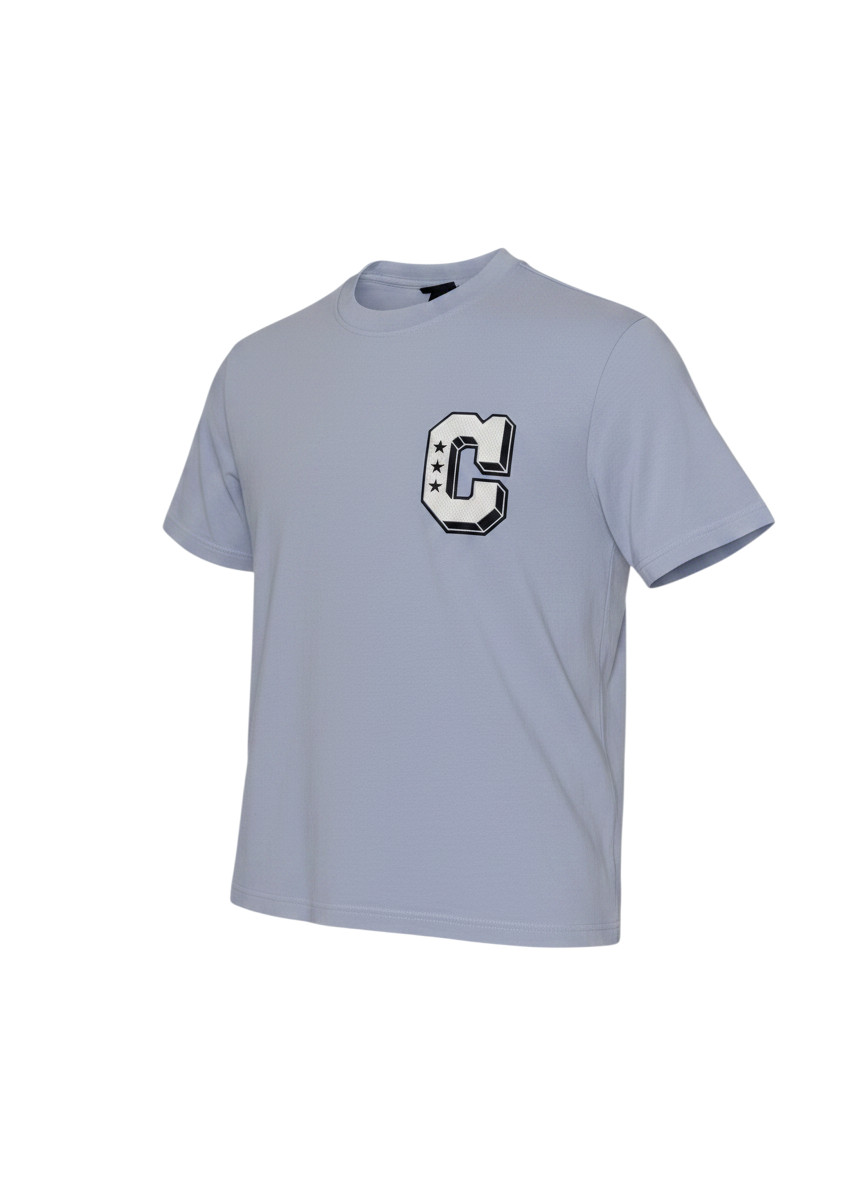 H&M Regular Fit Light Blue Varsity Graphic C T-Shirt gallery