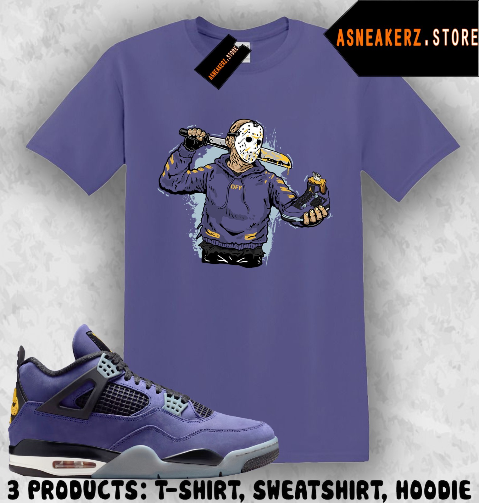 Shirt Matching AJ 4 Lakers Lakeshow 2026 Match Sneaker Sneakerhead Jason T-Shirt gallery