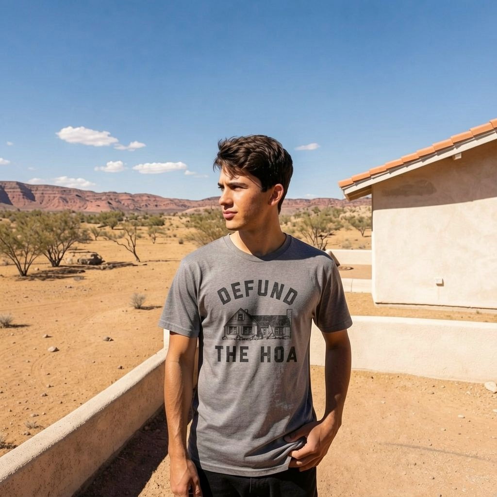 Mens Defund The HOA T Shirt Funny Home Owners Joke Tee For Guys gallery