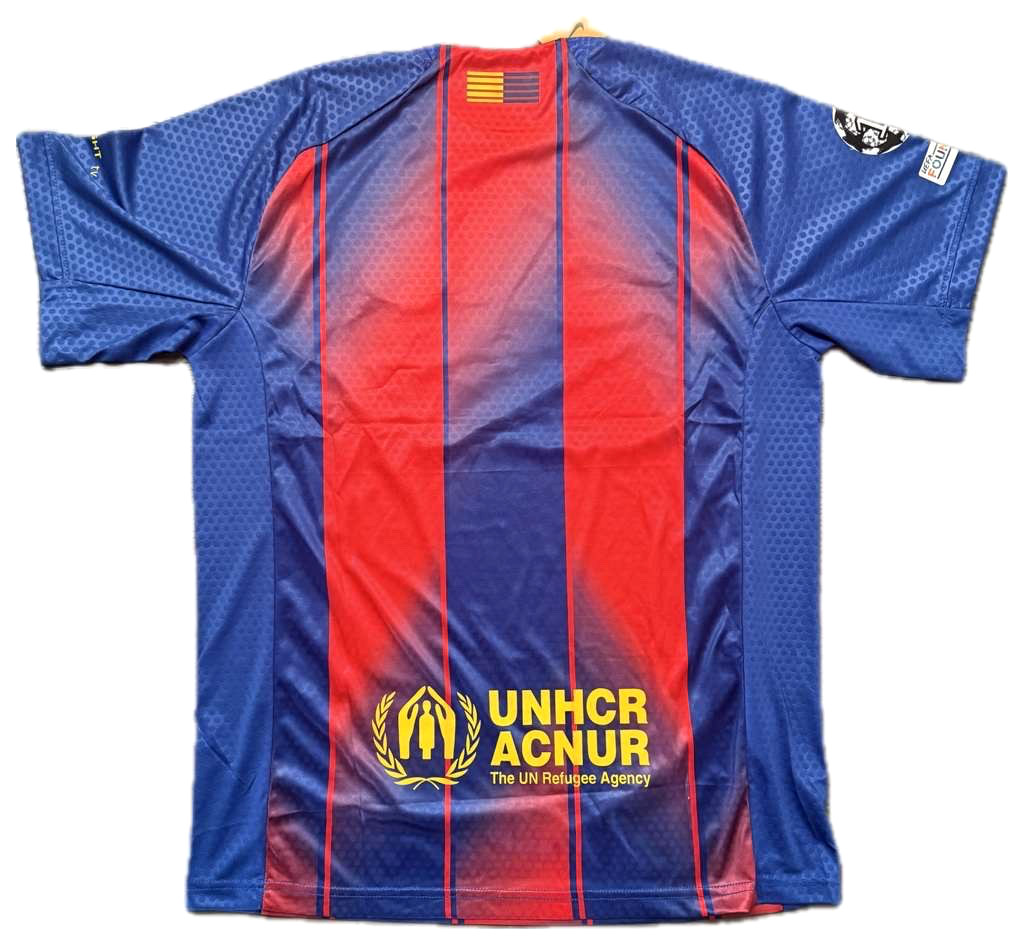 FC Barcelona Home Soccer Jersey & Shorts Set Blue Red Men's Size L NWT gallery