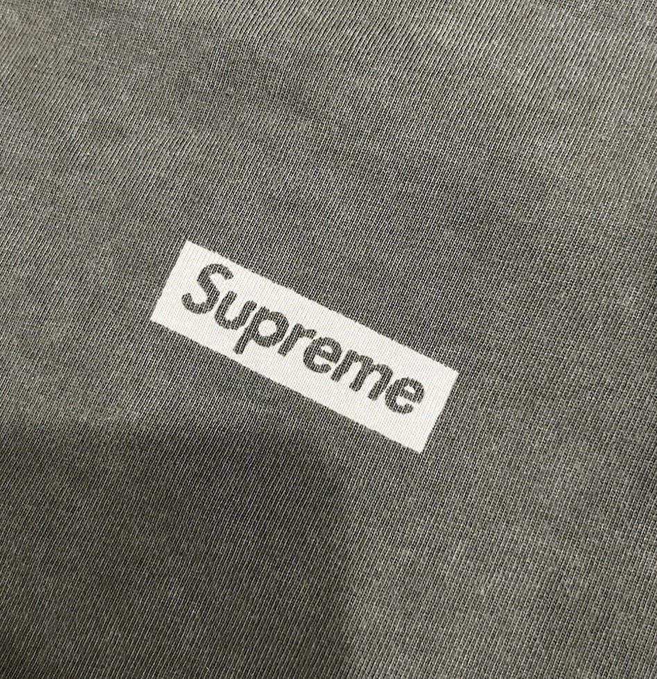 SUPREME T-Shirt OVERPRINT BOX LOGO S/S Top SS24 Green MEDIUM 100% COTTON gallery