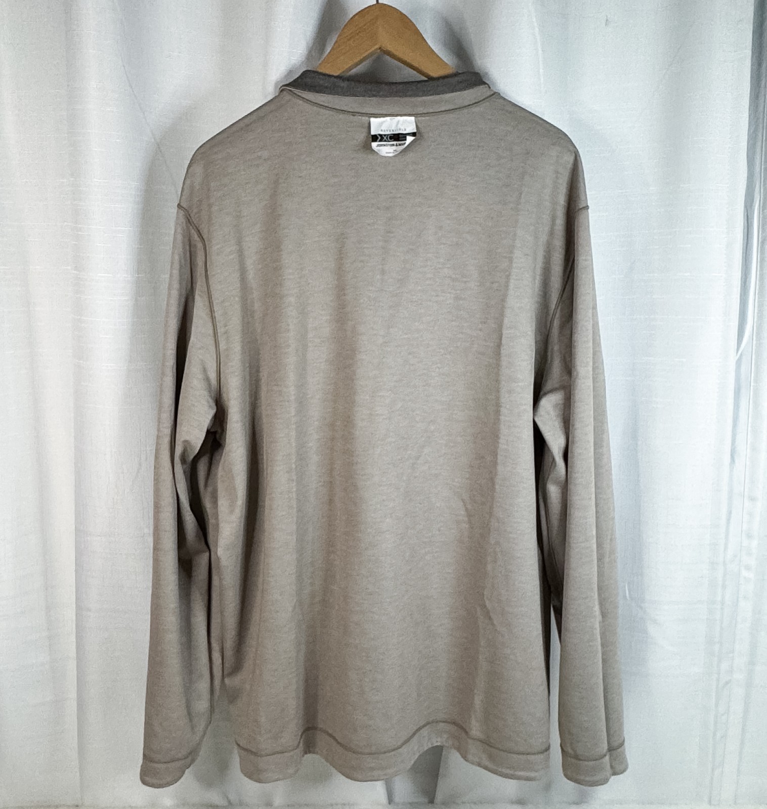 JOHNSTON & MURPHY XC4 Reversible 1/4 Zip Extreme Comfort Brown Tan Men's XXL gallery