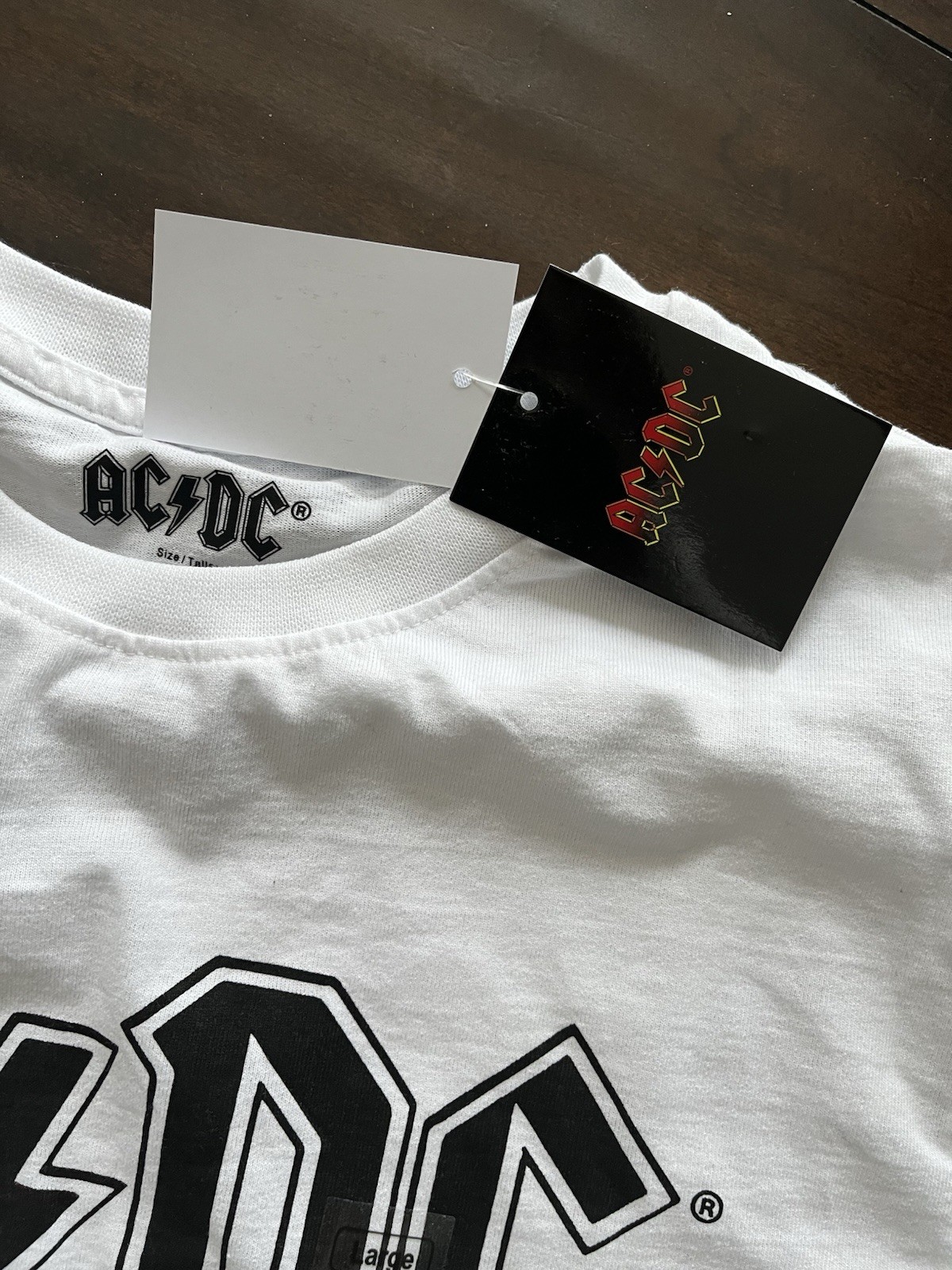 ACDC Logo T Shirt Black White XL Official Merchandise AC/DC Brand New with Tags gallery