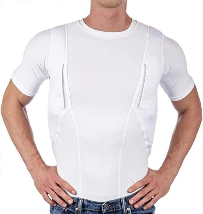 Explosive Man's T-shirt Concealed Hidden Holster Tactical Invisible Carry Tops gallery