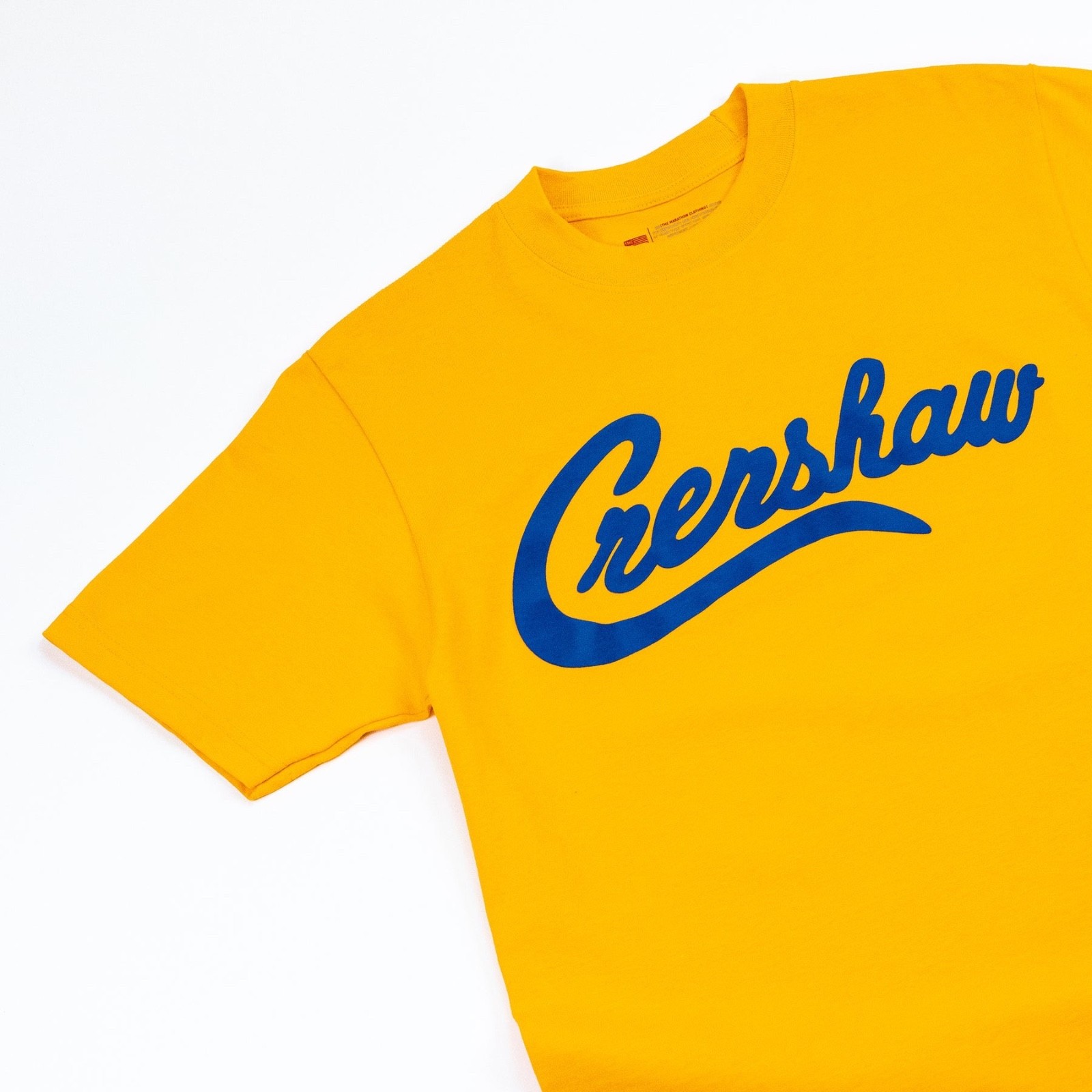 NEW The Marathon Clothing Men's T-Shirt Limited Edition Crenshaw Tee GOLD/ROYAL gallery