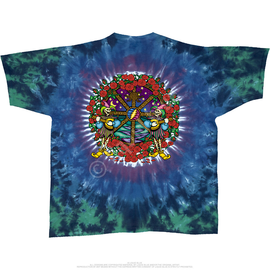 GRATEFUL DEAD-CELTIC MANDALA-2 SDD TIE DYE SHIRT S-M-L-XL-2X,3X-4X-5X-6X Garcia gallery