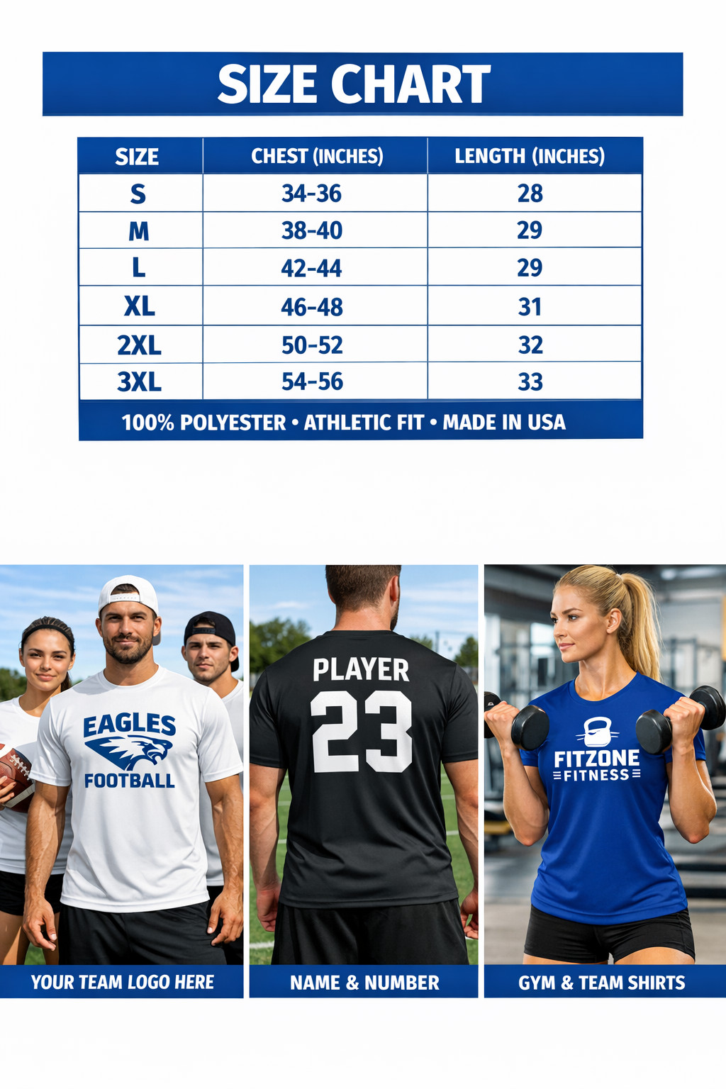 Blank Dry Fit T-Shirt Unisex Performance Athletic Tee Moisture Wicking S-3XL gallery