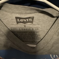 Levi’s Men’s Solid Gray Crew Neck Short Sleeve Jersey Logo T-Shirt XL Regular