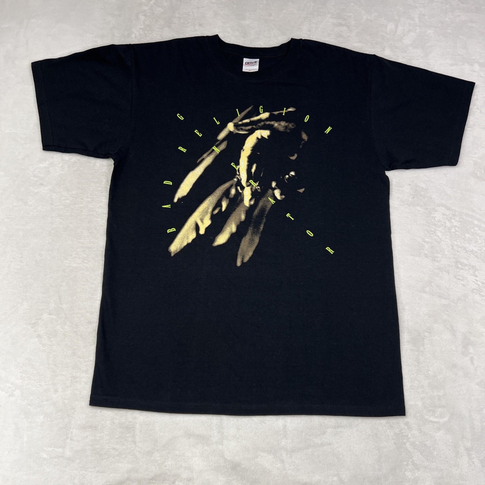 Bad Religion Shirt Mens size Large Anvil Tag Generator Album Art Design gallery