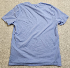 Gap Shirt Men’s Large Light Blue Short Sleeve Crew Blank Light Weight Used Good