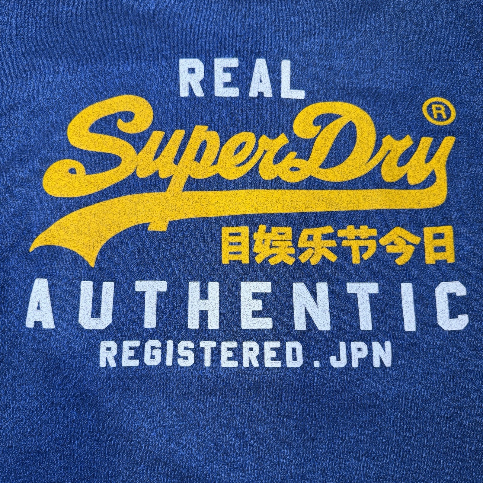 Vintage SUPERDRY Tee Shirt Store Graphic T-Shirt Blue Men's L gallery