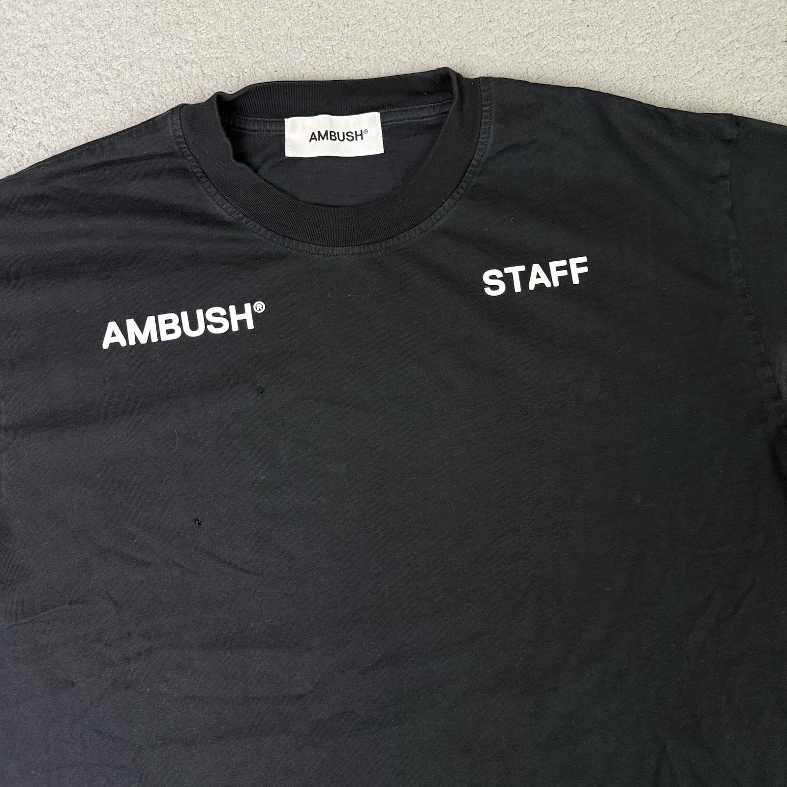 Ambush T Shirt Adult Large Black Staff Show Tokyo Distressed Rare Tee Exclusive gallery