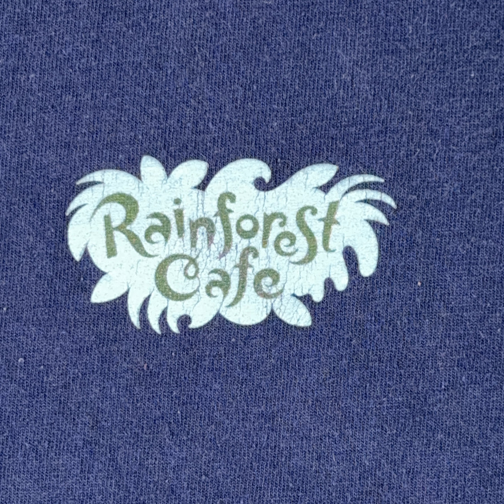 Vintage Rainforest Cafe Shirt Adult EXTRA LARGE Blue Cotton Nashville USA 90s gallery