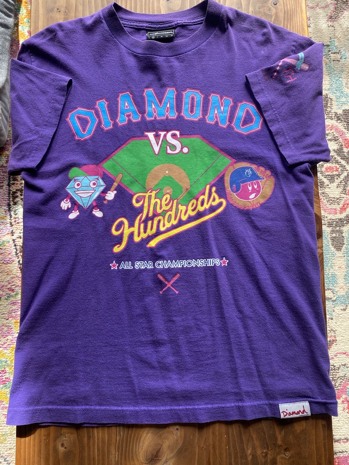 The Hundred X Diamond Supply T-Shirt Medium Purple All Star Championships