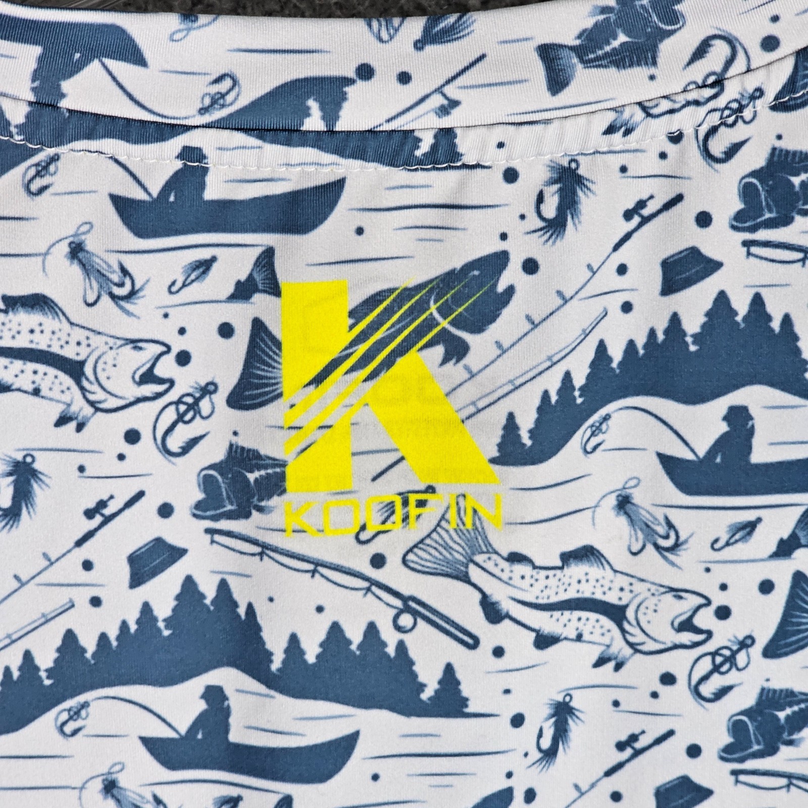 Koofin Fly Fishing T-Shirt Mens Medium Stretch Gear Performance Long Sleeve Tee gallery