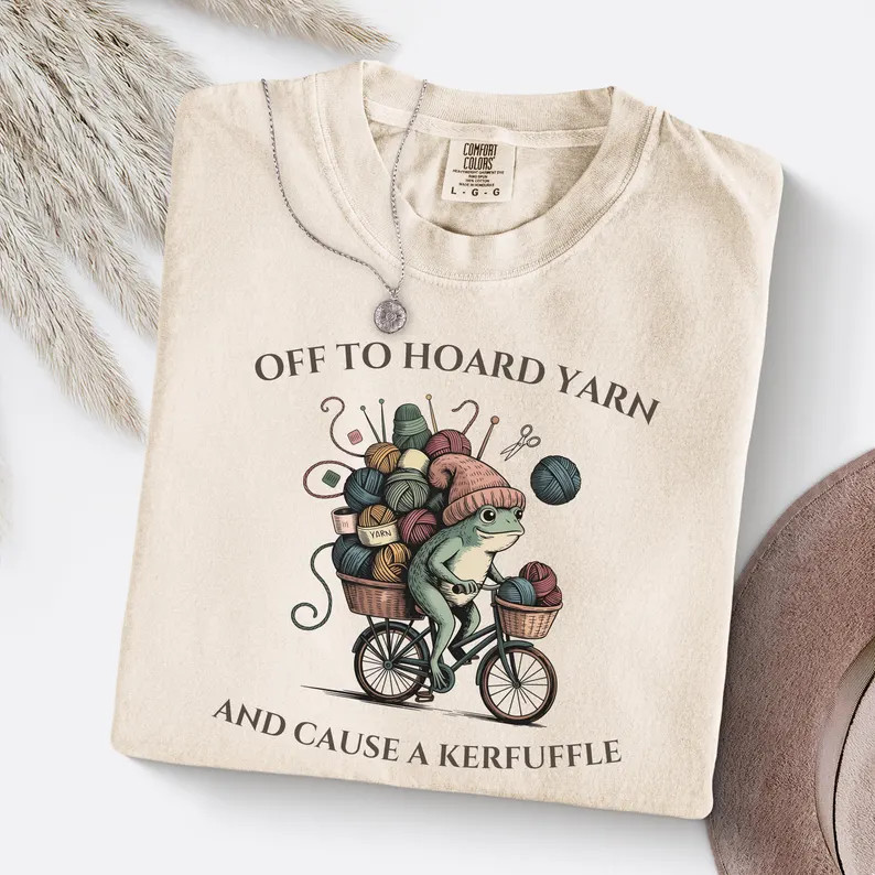 Knitting Crochet Off To Hoard Yarn Comfort Tee gallery