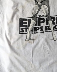 Empire Strips Back – Star Wars Burlesque Parody Show T-shirt – L – *damaged*