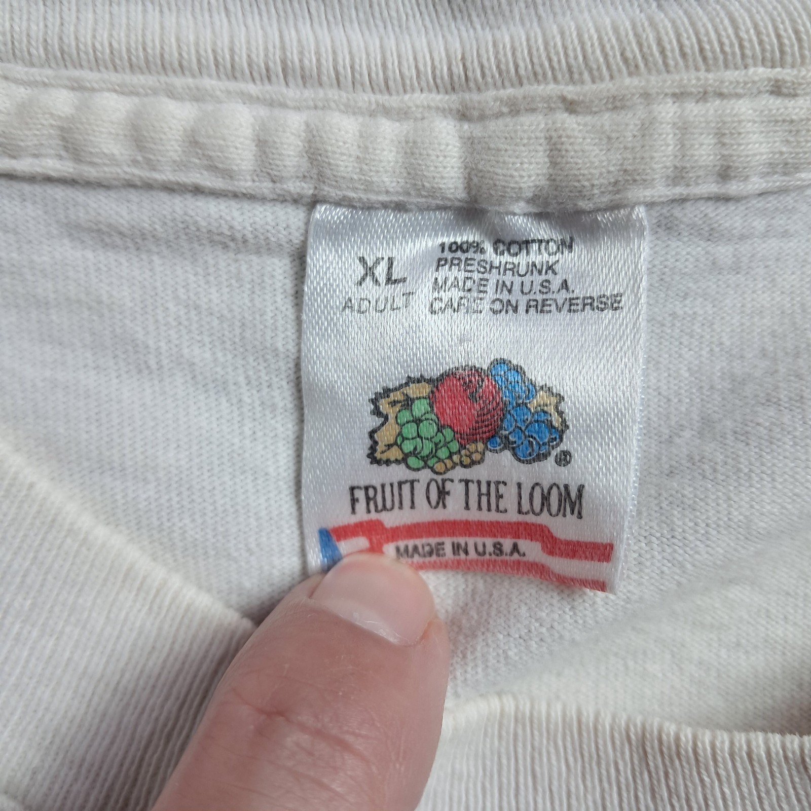 Vintage 1995 Dont Know Dont Care Single Stitch T-Shirt Men's XL gallery