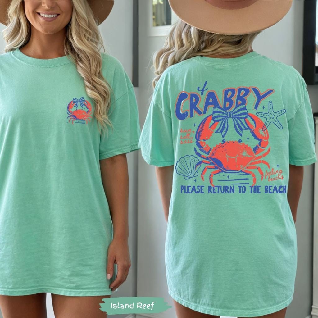 If Crabby Return To Beach Summer Comfort Colors Shirt Summer Vacation Tee gallery