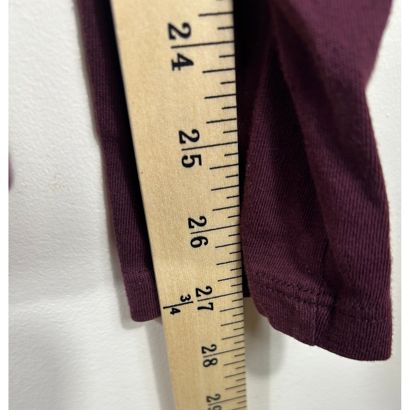 Vince Marled Burgundy Raglan Baseball T Shirt Mens M Colorblock L/S Cotton Comfy gallery