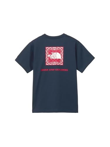 THE NORTH FACE Bandana Square Logo Tee Navy Large