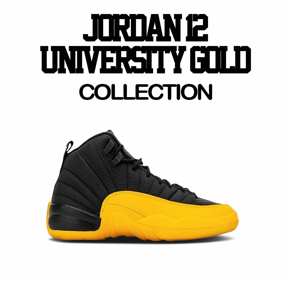 Shirt Match Jordan 12 University Gold Shoes - Daily Routine Tee gallery