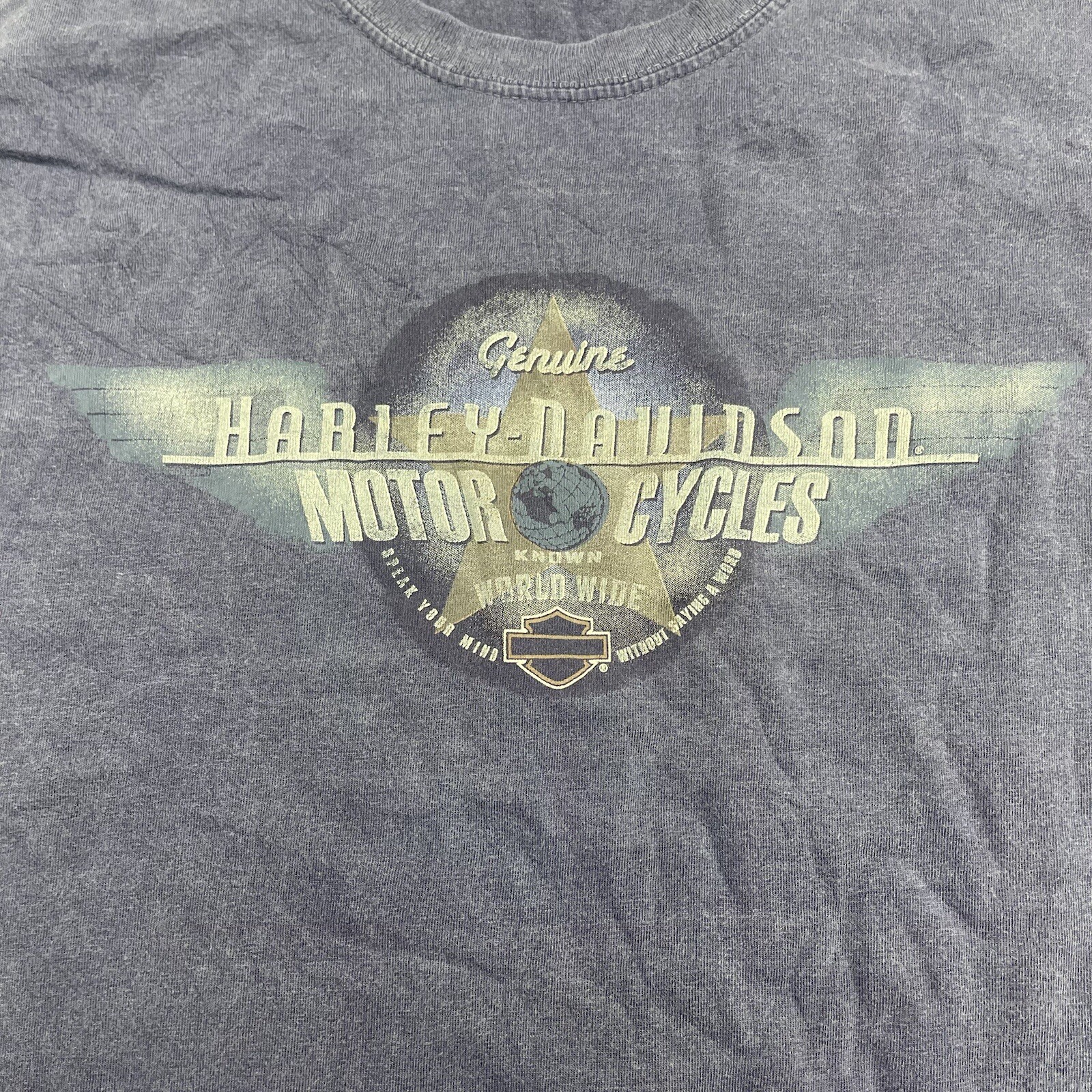 Harley Davidson Grand Canyon Sedona AZ Blue T Shirt Mens Size Large gallery