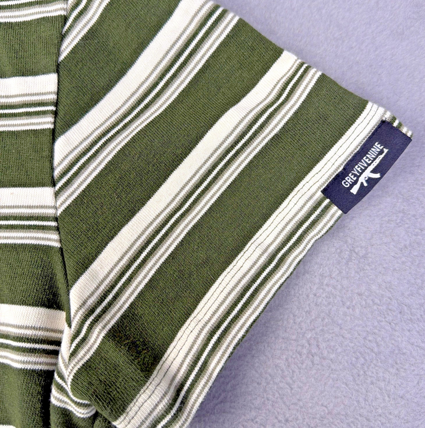 G59 Records Suicideboys Medary Striped Shirt Sz Large Green gallery