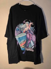 Mamono World Darkstalkers Ressurection Morrigan Baja Blast Parody T Shirt 3xl