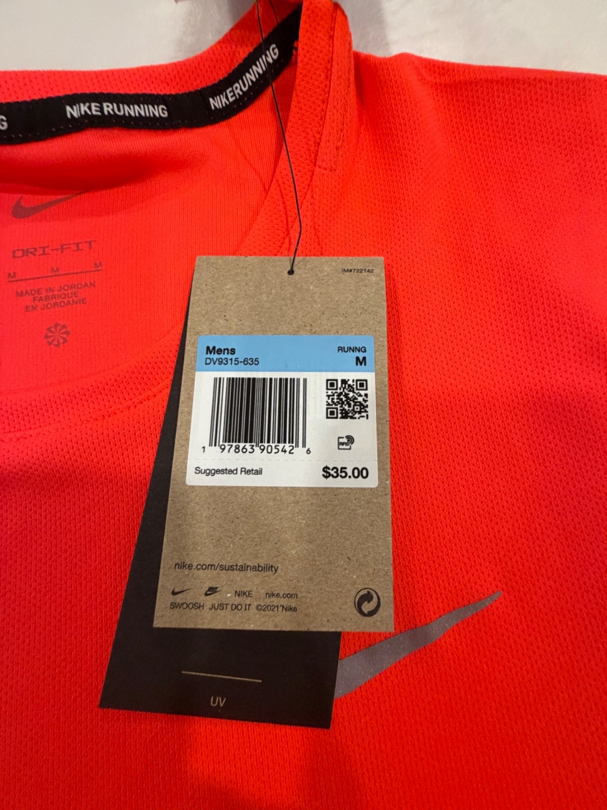 Nike Men's Dri-FIT UV Miler Running T-Shirt size M gallery