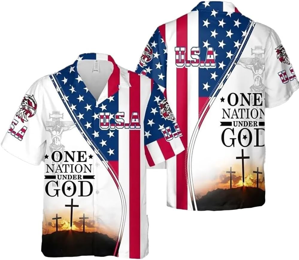 America 250th Anniversary Hawaiian Shirt, 250 Years Of Freedom Button Shirt gallery