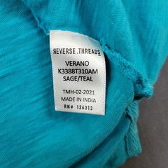 Reverse Threads Shirt Mens XL Sleeveless Tank Knit Pullover Tie Dye Green