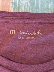 Travis Mathew Men’s Purple Short Sleeve Crew Graphic Logo T-Shirt, XXXL (NWOT)