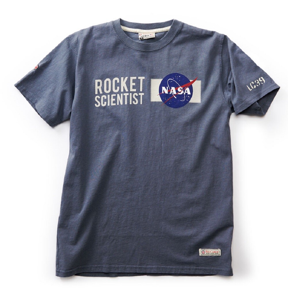 Red Canoe NASA Rocket Scientist T-Shirt - Washed Blue gallery