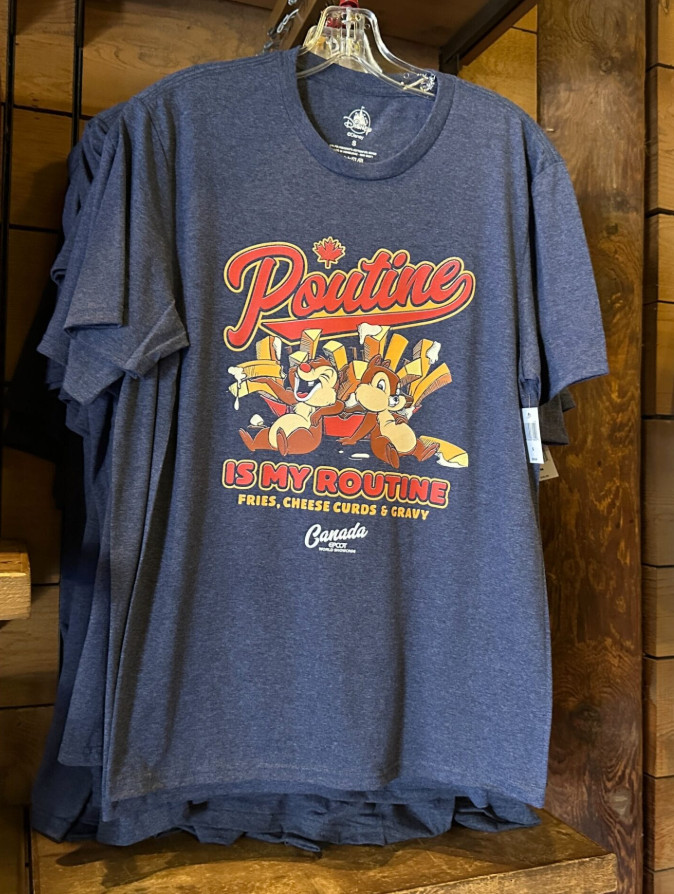 2026 Disney Park Epcot World Showcase Canada Poutine Chip & Dale Shirt gallery
