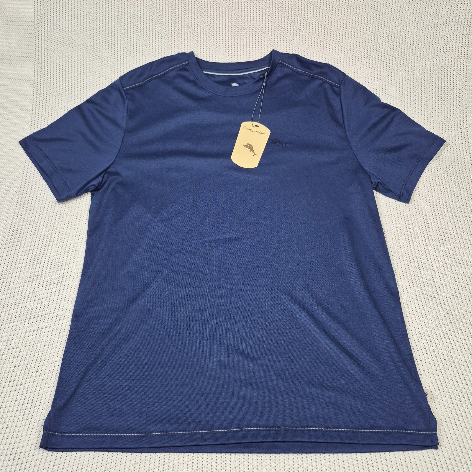 Tommy Bahama Throne Blue Crew Neck Short Sleeve T-Shirt Size Medium Soft Touch gallery