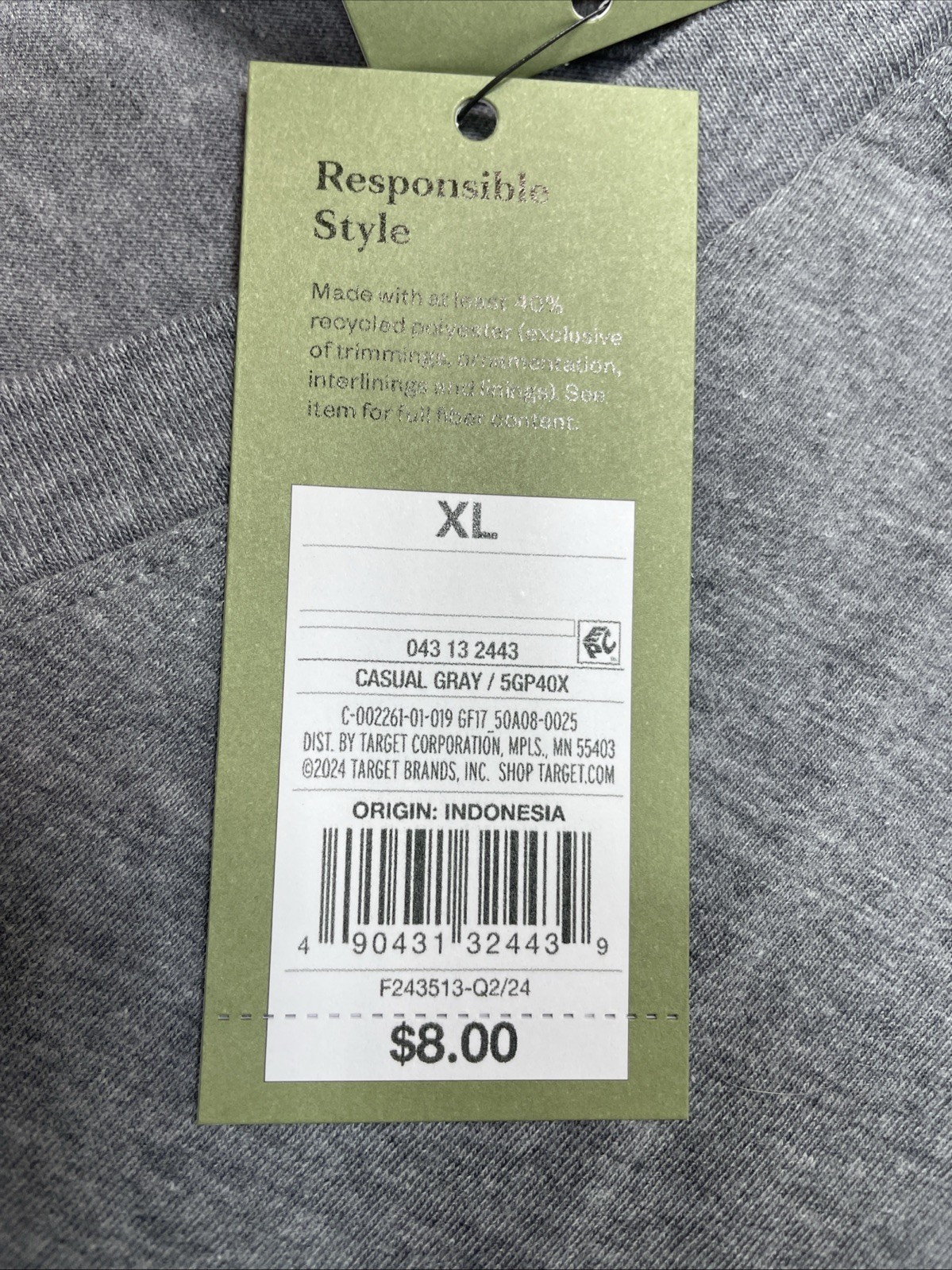 NWT Goodfellow & Co Men’s V-Neck T-shirt Size XL Gray Short Sleeve Standard Fit gallery