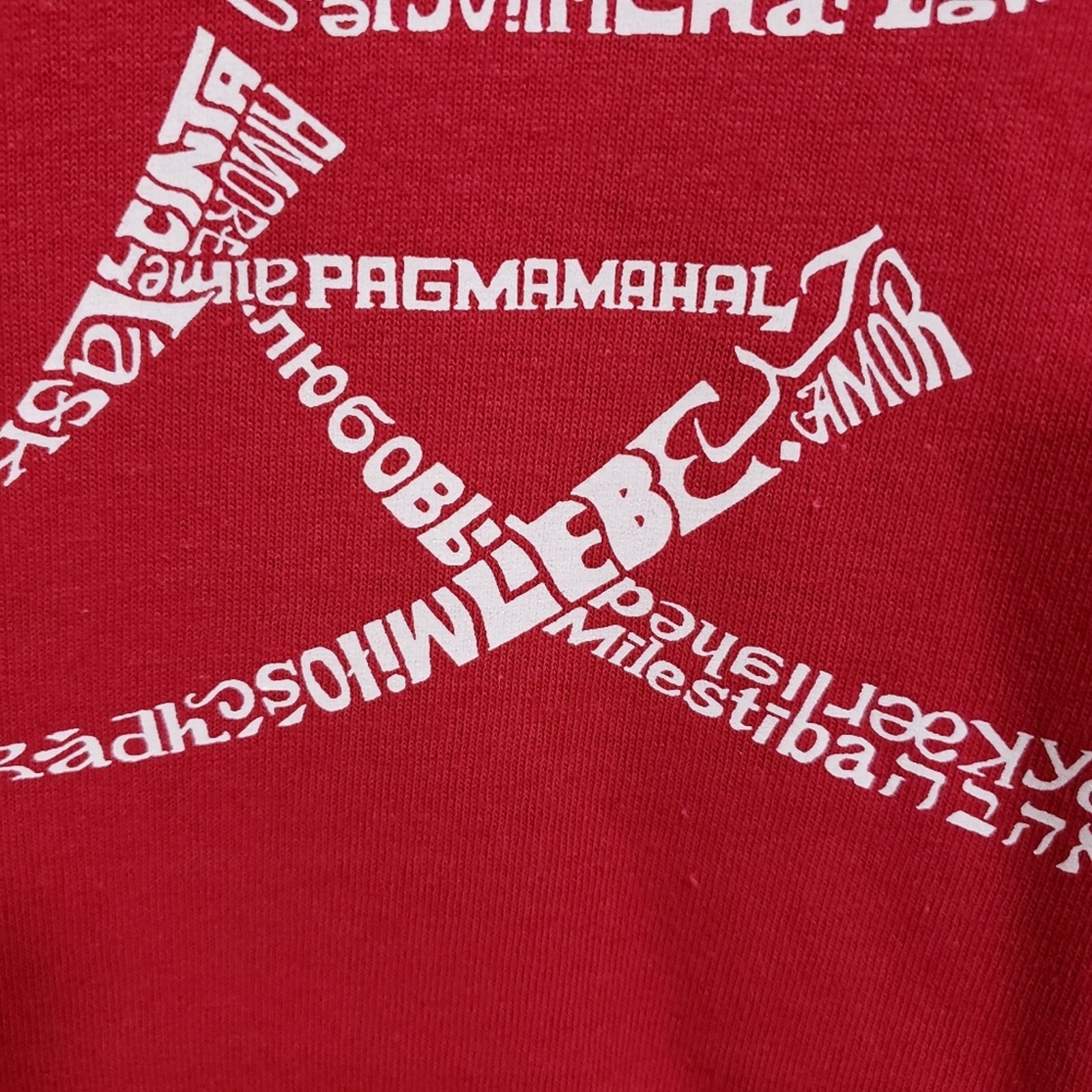 L.A. Pop Art NWT the word love in 44 languages typed graphic tshirt men size XL gallery