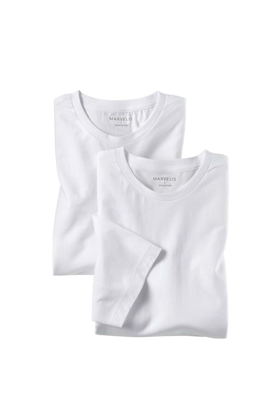 Marvelis Men’s T-Shirt Twin Pack – Modern Fit – Crew Neck